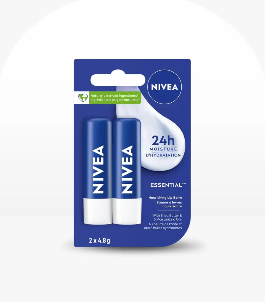 Nivea Essential Lip Balm Duo Pack (2 x 4.8g)