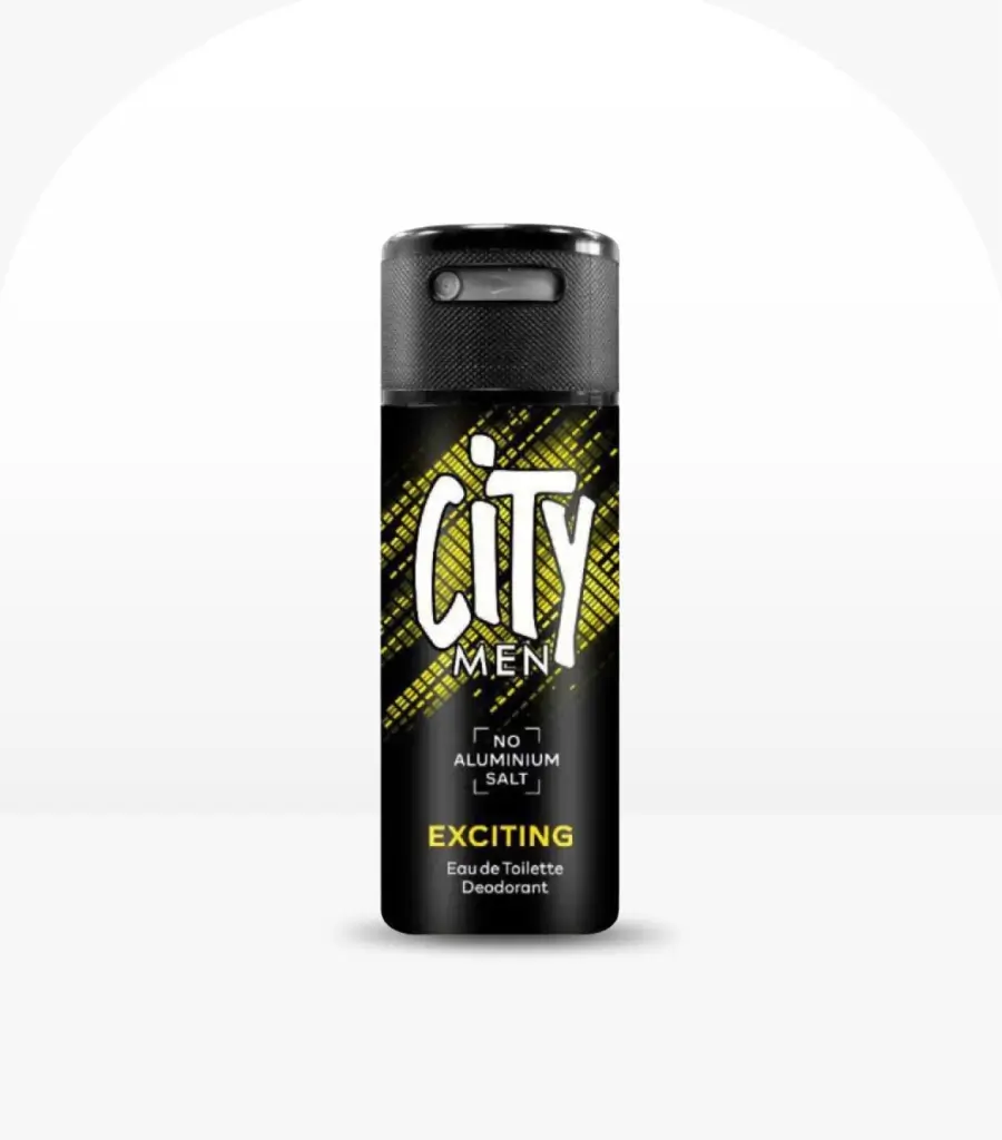 City Men Exciting Eau De Toilette Deodorant Spray 150ml