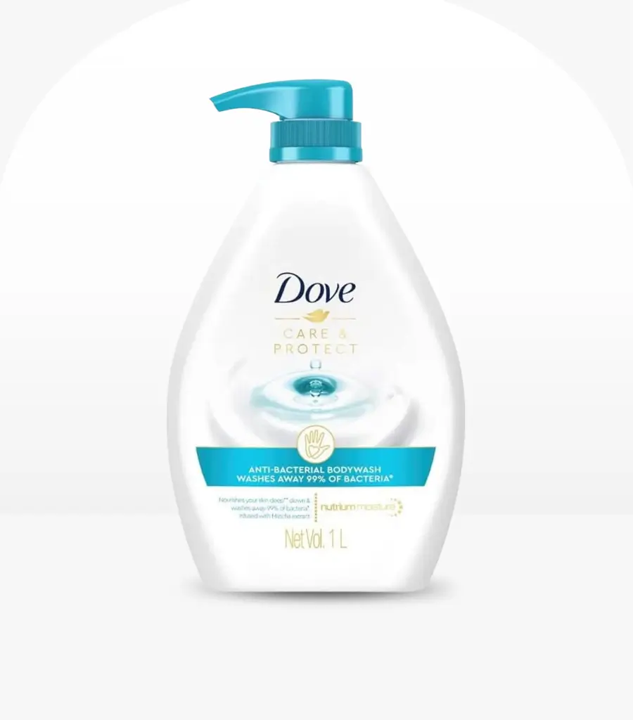 Dove Care & Protect Anti Bacterial Body Wash 1 Liter