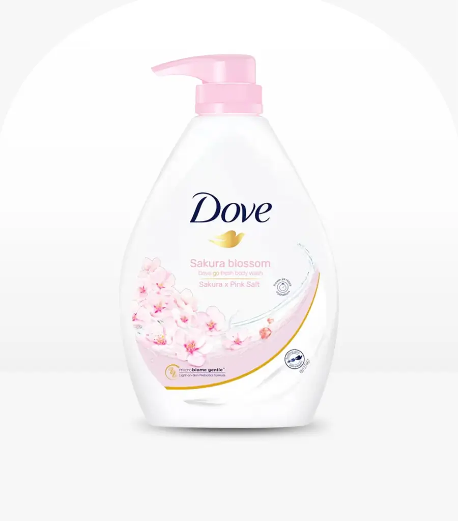 Dove Go Fresh Sakura Pink Salt Body Wash 1 Liter