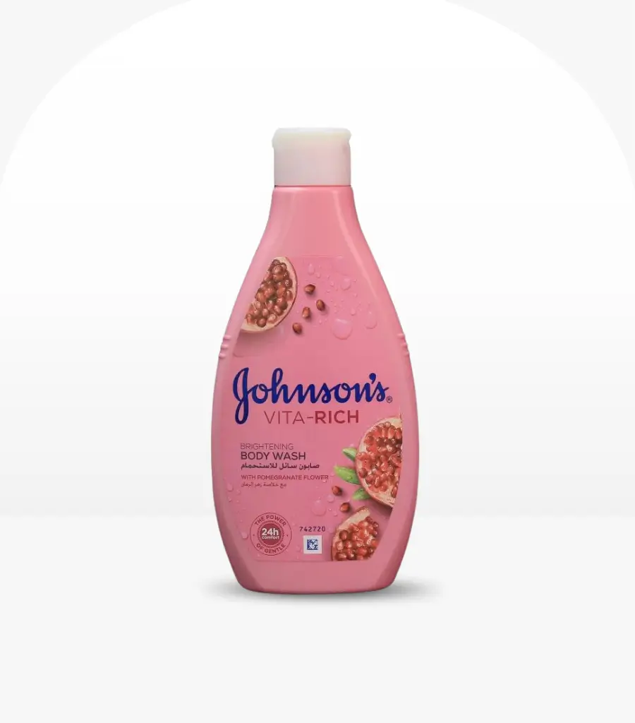 Johnsons Vita Rich Brightening Body Wash With Pomegranate Flower Extract 400ml