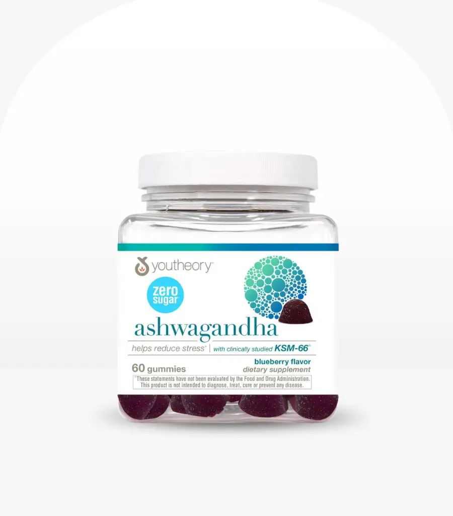 Youtheory Ashwagandha Zero Suger Stress Release 60 Gummies