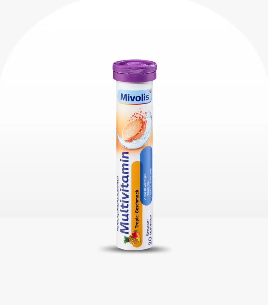 Mivolis Multivitamin Brausetabletten-Tropic - 20 Tablets