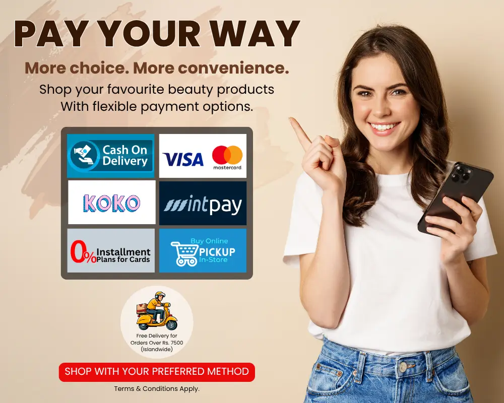 Watsans.lk online payment and Store Pickup options with Visa, Mastercard, Cash on Delivery, Koko, Mintpay and card instalments