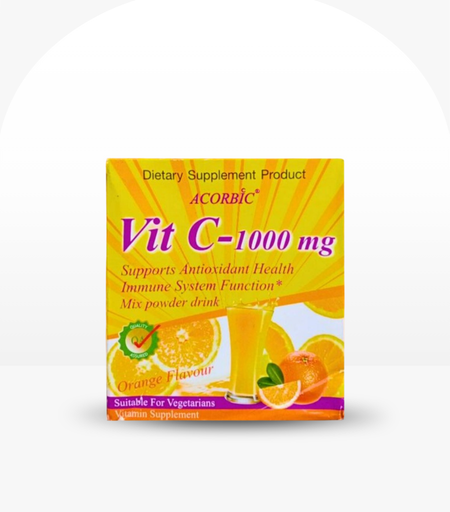 Acorbic Vitamin C-1000mg Powder Supplement 120g