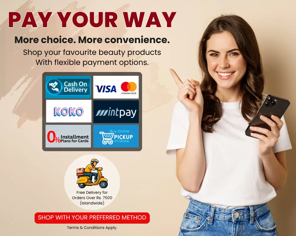 Watsans.lk online payment and Store Pickup options with Visa, Mastercard, Cash on Delivery, Koko, Mintpay and card instalments