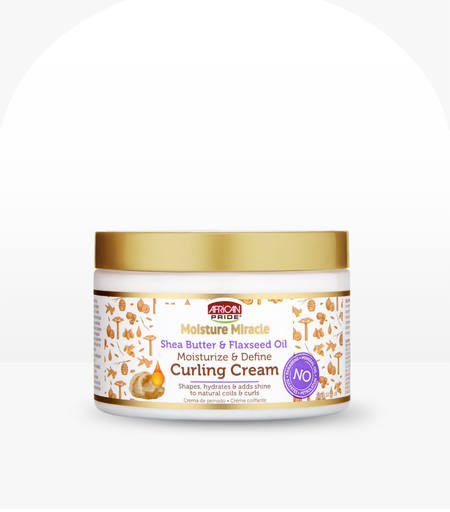 African Pride Moisture Miracle Shea Butter & Flaxseed Oil Curling Cream 350g