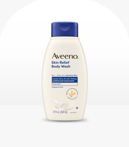 Aveeno Skin Relief Fragrance-Free Body Wash for Sensitive, Itchy, Dry Skin 354ml